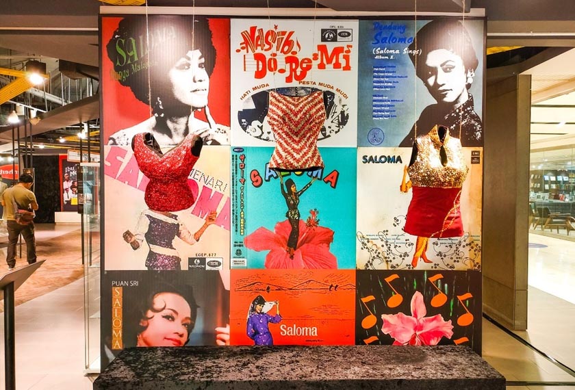 Sejarah kegemilangan Saloma dapat dilhat di pameran khas yang diadakan di pusat beli-belah Fahrenheit88, Kuala Lumpur. - Gambar Facebook Fahrenheit88 Shopping Mall