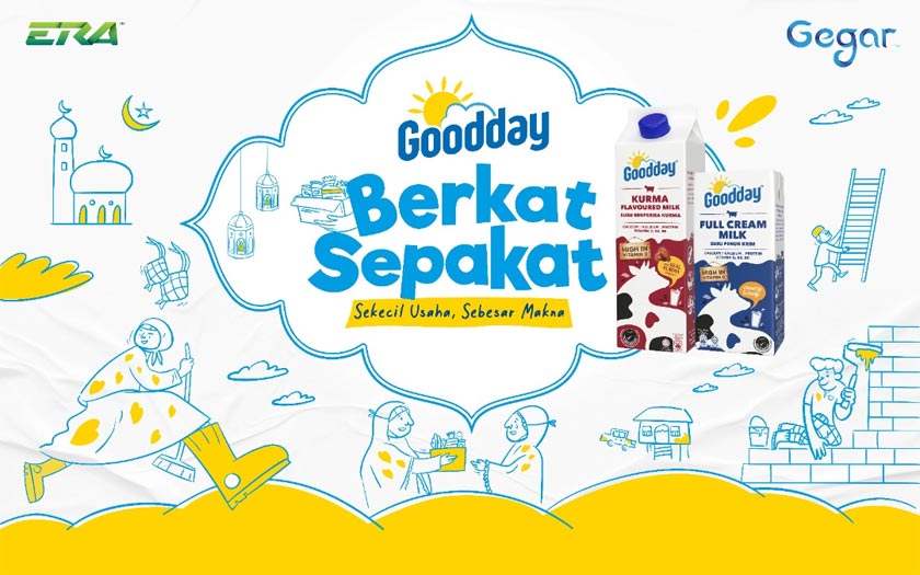 Susu Goodday dengan kerjasama ERA dan GEGAR menjayakan kempen ‘Berkat Sepakat’. - Foto Susu Goodday