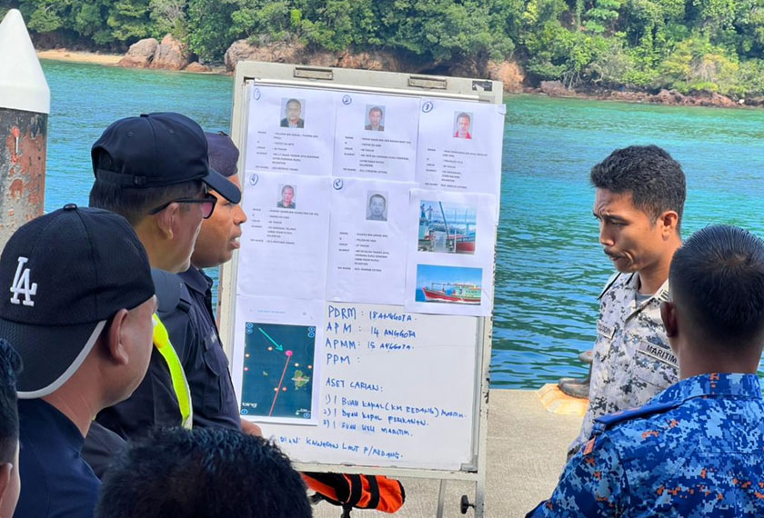 Kesemua mangsa yang dikhuatiri lemas itu beralamat di Kelantan. - Foto Maritim Terengganu