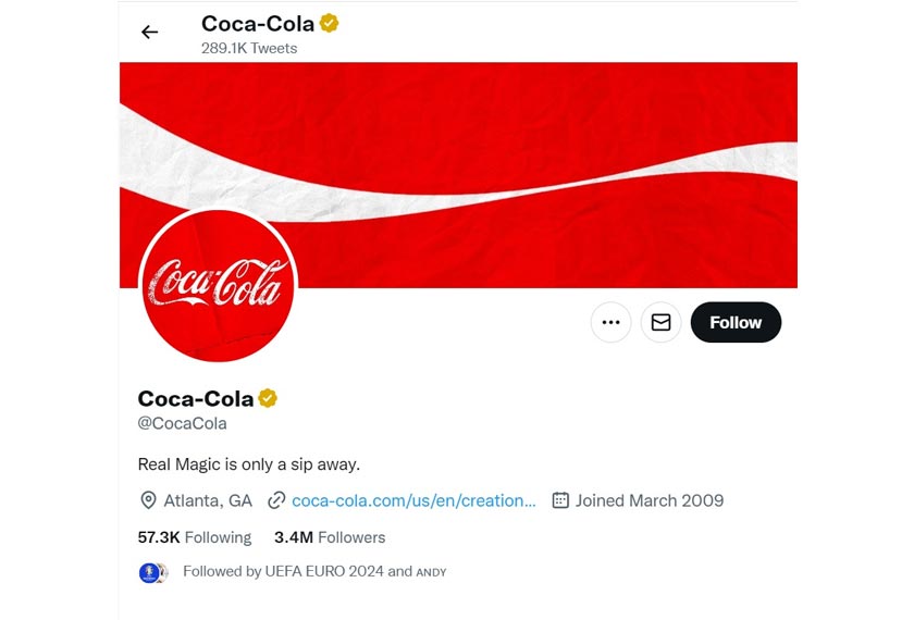 Kredit: Twitter Coca Cola