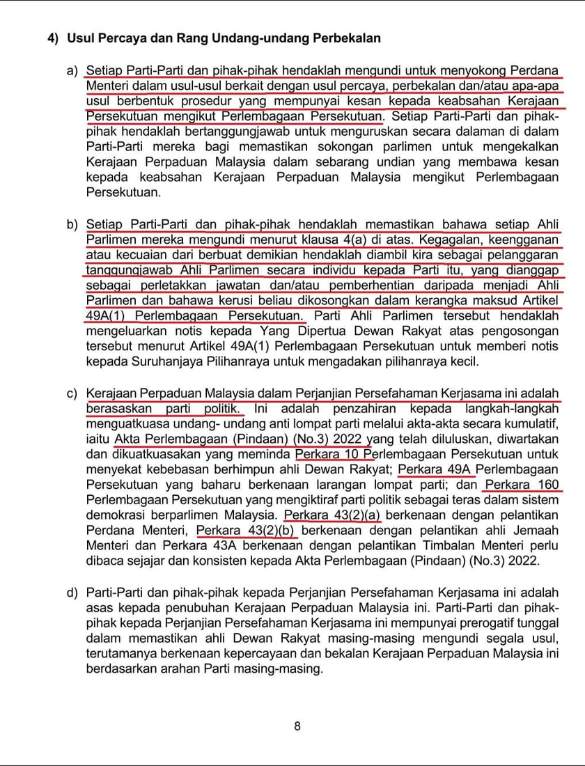 Adakah MOA menjejaskan keabsahan undi percaya Anwar?