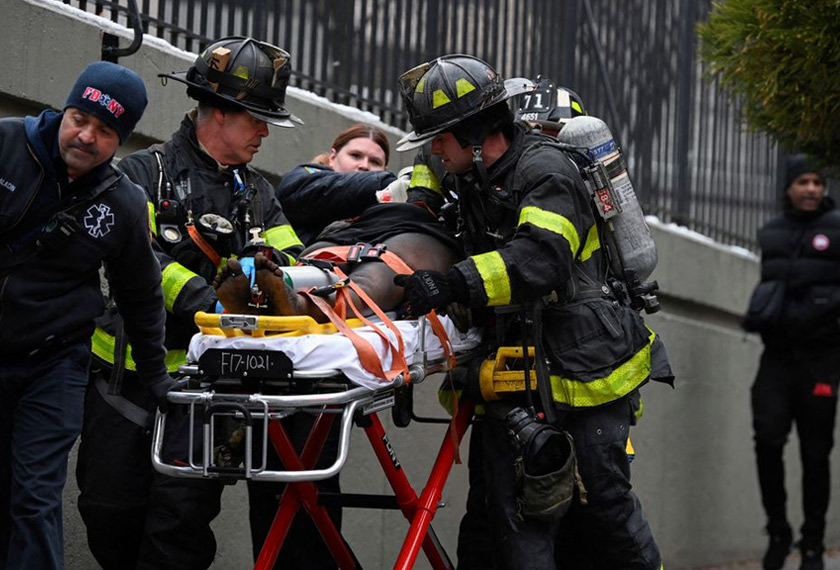 Menurut seorang pegawai bomba, hasil siasatan awal mendapati kebakaran berpunca daripada alat pemanas ruang. - Foto Reuters