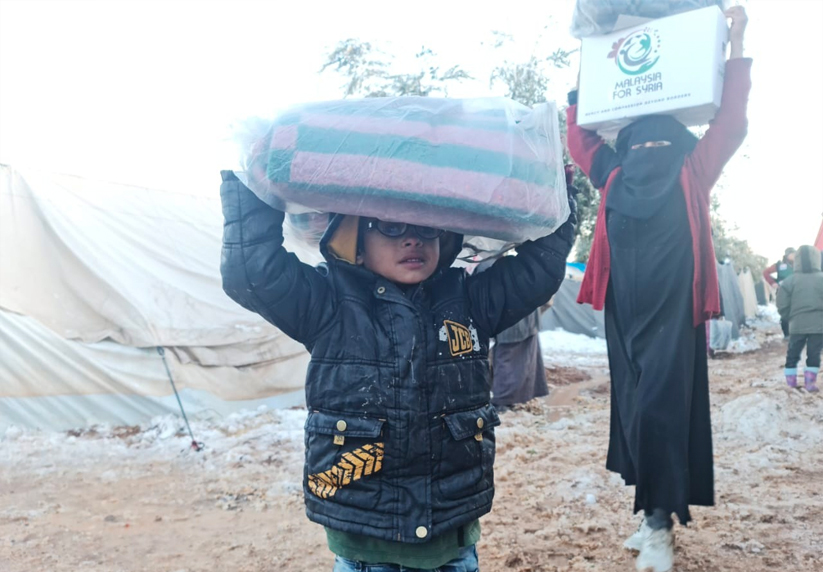Antara peserta daripada pelbagai NGO Malaysia yang menyertai misi bantuan kepada pelarian Syria. - Astro AWANI