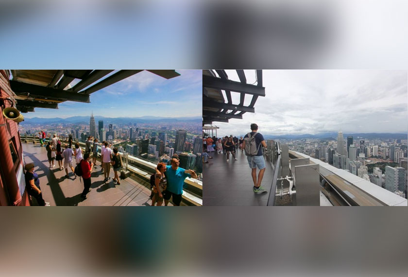 A breathtaking view awaits at Menara KL’s Sky Deck.