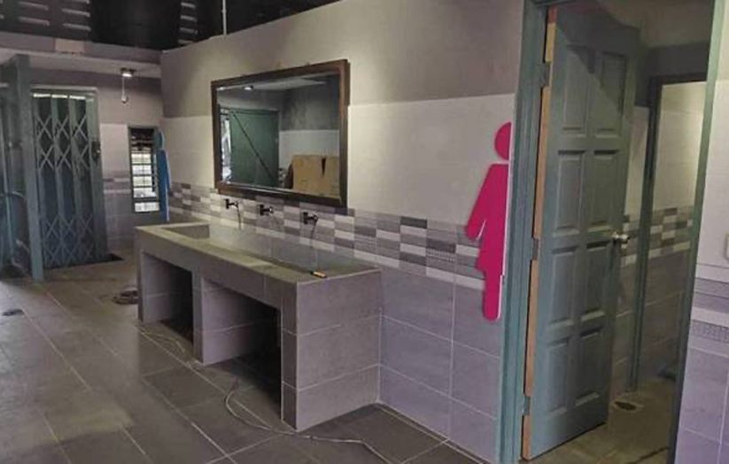 Antara yang dinaik taraf termasuk tandas pengguna di Stadium Sultan Muhammad IV Kota Bharu. - Foto UPKN