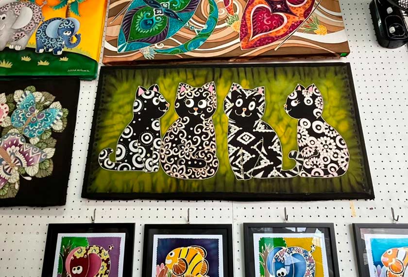 Muhammad Nabil said said his shop offers a variety of batik patterns for customers to choose, either to hand draw using the 