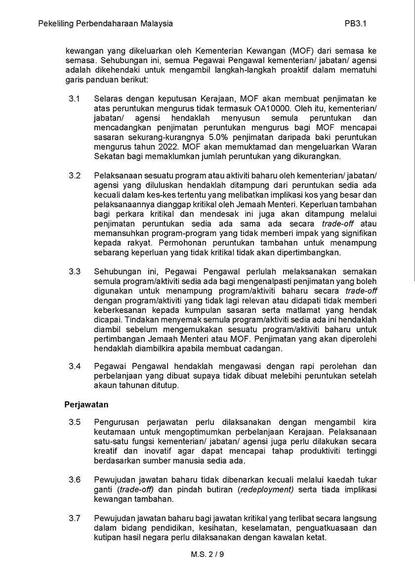 Pekeliling Perbendaharaan Malaysia