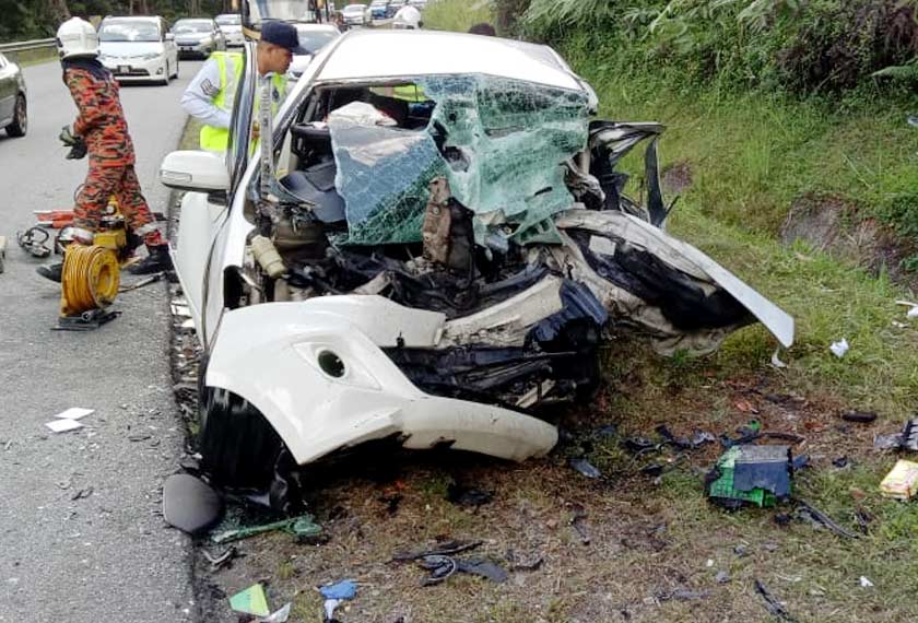 JBPM Perak memaklumkan kejadian melibatkan tujuh orang mangsa. - Foto ihsan bomba