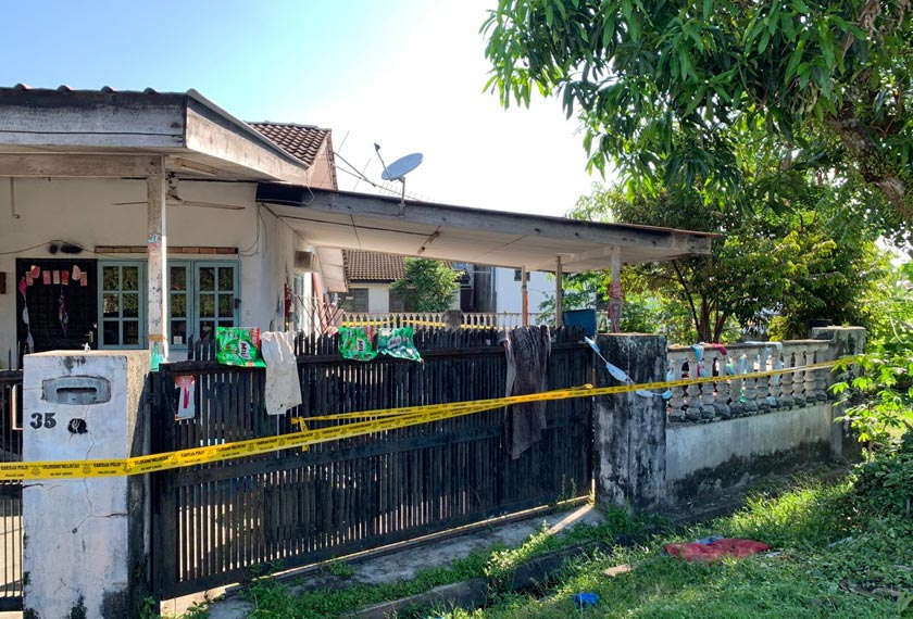 Jiran tidak menyedari insiden berkenaan sehinggalah pihak polis datang melakukan siasatan di rumah suspek. - Foto Astro AWANI