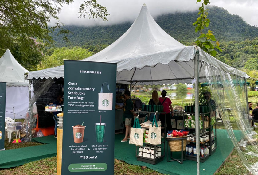 Peminat kopi? booth Starbucks pun ada di RWMF 2022 -Gambar Astro AWANI