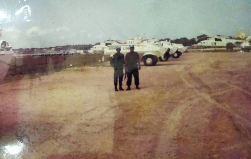 Keadaan di sekitar lapangan terbang Mogadishu Somalia.