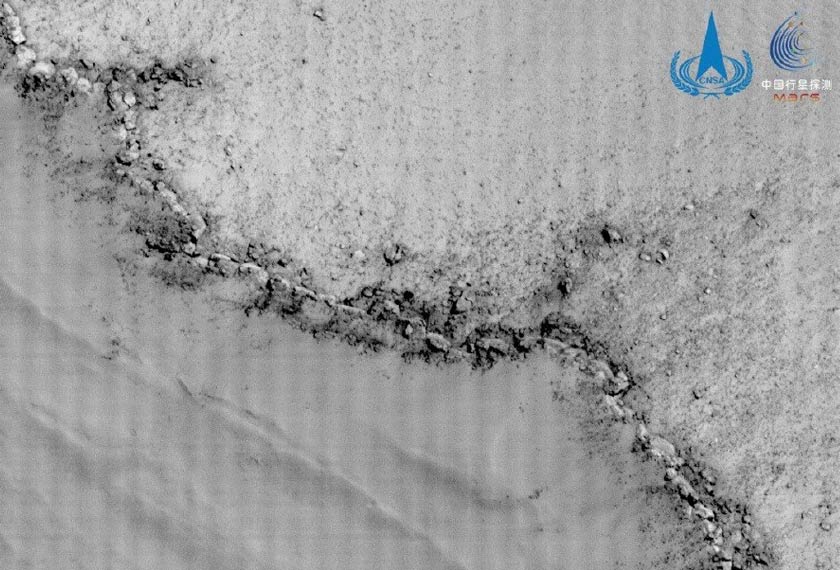 An image of Mars taken by China's Tianwen-1 unmanned probe is seen in this handout image released by China National Space Administration (CNSA) June 29, 2022. - CNSA/Handout via REUTERS