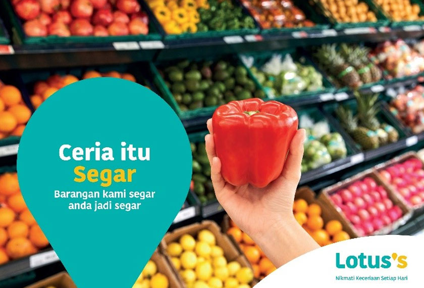Lotus’s menawarkan produk-produk segar dan berkualiti yang seperti anda inginkan!.