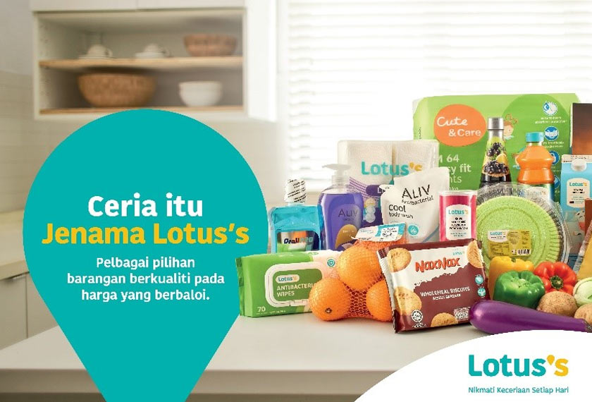 Lotus's memastikan produk ditawarkan pada harga berpatutan dan jaminan kualiti dan rasa yang terbaik.