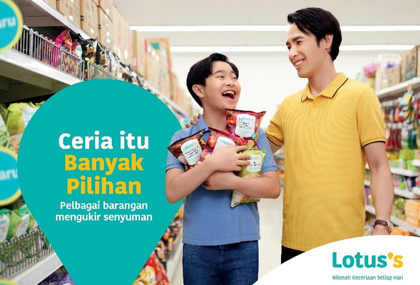 Lotus's menawarkan rangkaian barangan tempatan hingga ke seleksi antarabangsa termasuk snek-snek kegemaran anda dari Thailand!.