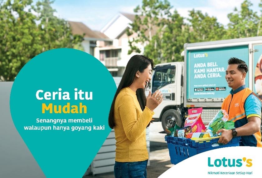 Jangan bimbang, online kan ada! Buat pembelian secara atas talian di platform tersedia Lotus’s!