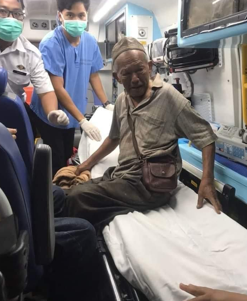 Yaacob Ismail ditemui sekitar jam 7.15 malam. - Foto ihsan bomba