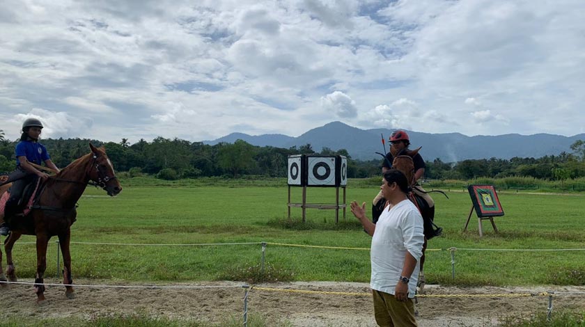 Sukan memanah berkuda Ladang Alam Warisan sudah terkenal sehingga di peringkat antarabangsa