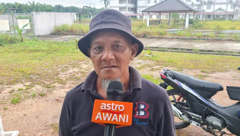 Poniran Uri selaku pengawal keselamatan di sekolah berkenaan.