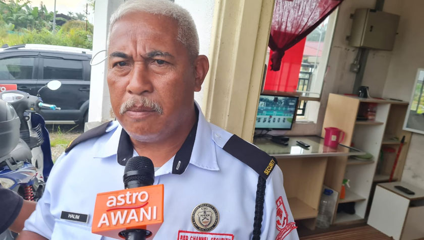 Halim Kasman merupakan pengawal keselamatan yang turut bertugas di sekolah terbabit