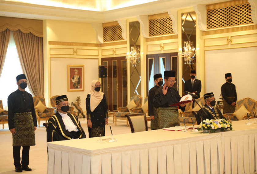 Majlis Angkat Sumpah yang berlangsung di Wisma Darul Aman, hari ini. - Foto Astro AWANI