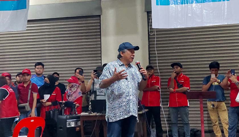 Anifah ketika hadir pada Sesi Ceramah PH di Sepanggar, malam tadi. - Foto Astro AWANI