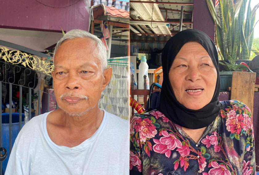  Penduduk Taman Sri Raya, Ampang, Md Banin Musirin (kiri) dan Azizah Jantan (kanan)