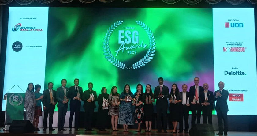 Kesemua pemenang bagi kategori dana di The Edge ESG Awards 2022. - Foto Astro AWANI