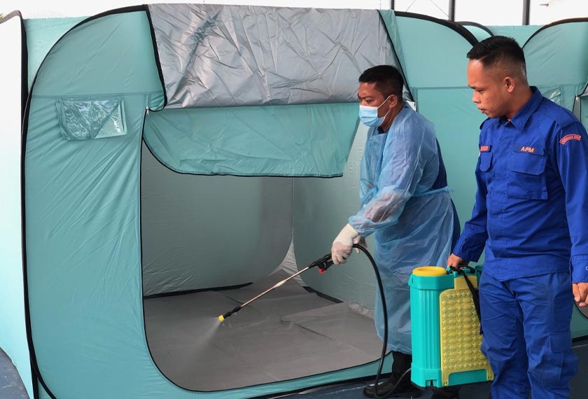 Dalam kejadian banjir kilat yang berlaku pada petang semalam mengakibatkan 151 mangsa dari Kampung Carok Sikin, Paya dan Tanjung Merbau terjejas dan terpaksa berpindah ke PPS. - Foto Astro AWANI