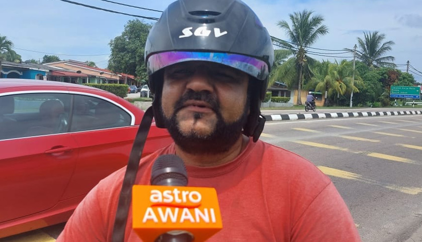 Jasbir Singh menyatakan penduduk terpaksa berdepan laluan itu setiap hari.