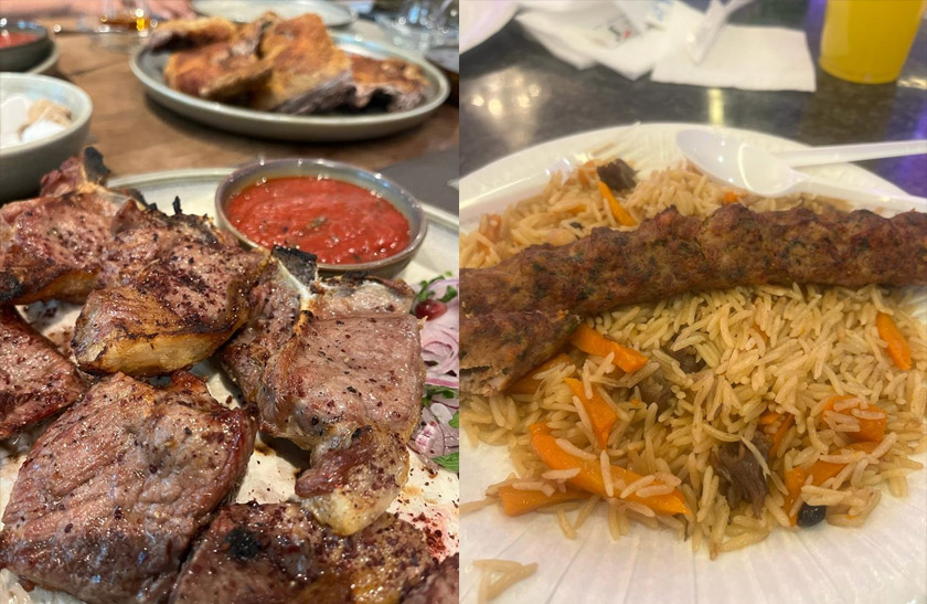 Sepinggan hidangan daging bakar atau Nasi Beriyani dengan air di restoran di Rusia kini boleh mencecah sehingga RM70 atau 900 Ruble, kesan daripada kos makanan yang tinggi akibat sekatan ekonomi ke atas Rusia. - Gambar Astro AWANI