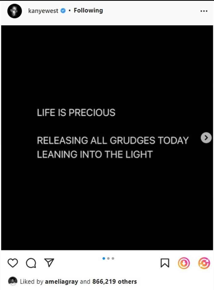 Kredit: Instagram @kanyewest