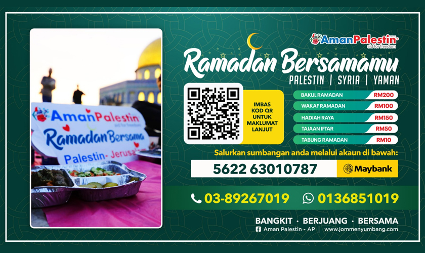 Sumbangan anda amat bermakna bagi saudara kita yang memerlukan di Palestin, Syria dan Yaman.