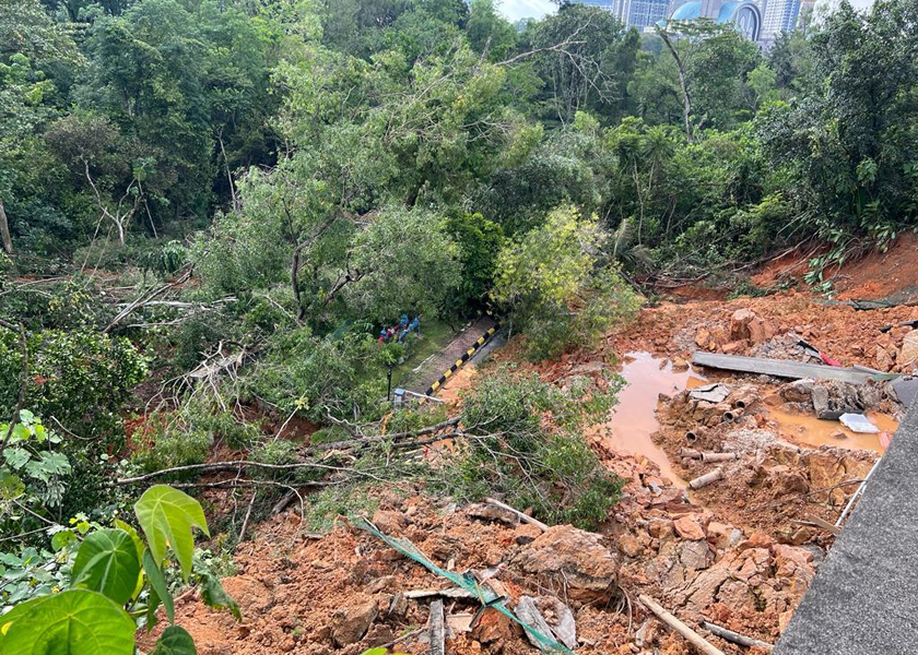 Kredit: Unit Forensik Tanah Runtuh Jabatan Kerja Raya (JKR)