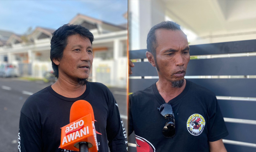 (Kiri) Mohd Ridzal Abdul Raho dan Romi Bahrin.