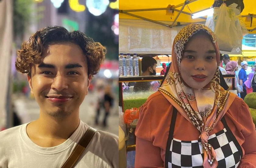 Muhammad Hussein (kiri) dan Fatimah. - Foto Sinar Harian