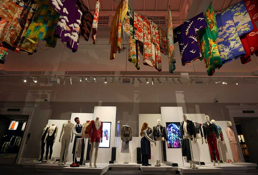 Costumes and kimonos are displayed during Sotheby's 'Freddie Mercury: A World of His Own' press preview in London, Britain August. - REUTERS