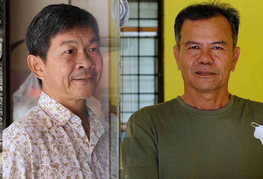 Baik Tan Leok (kiri) mahupun Deraman, peniaga seperti mereka berharap pusat perbelanjaan itu kembali rancak seperti dahulu. - Bernama