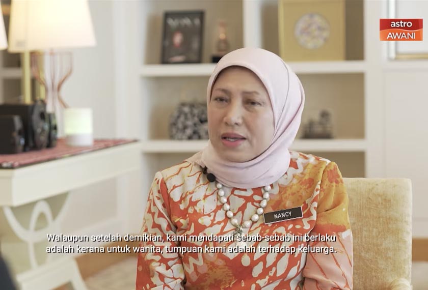 Menteri Pembangunan Wanita, Keluarga dan Masyarakat, Datuk Seri Nancy Shukri berkata kementeriannya komited untuk memperjuangkan keadilan buat wanita.