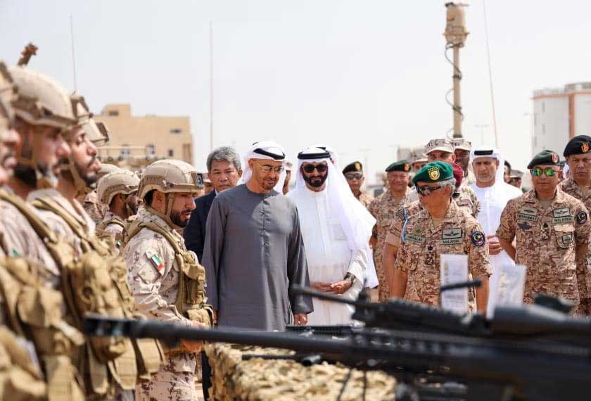 Program Latihan Ketenteraan Dua Hala Malaysia-UAE telah bermula pada 8 Feb 2023 atas tajaan kerajaan UAE. - Gambar Facebook Istana Negara