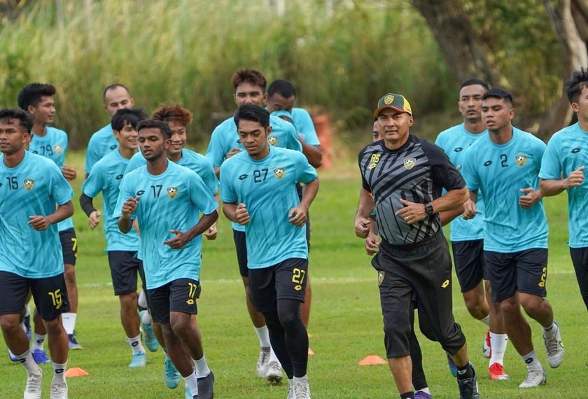 Pasukan KDA FC ketika lakukan latihan. - Foto KDA FC