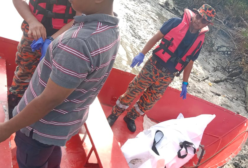 Mangsa ditemui oleh nelayan pada 9.40 pagi tadi dalam jarak 3.5km dari lokasi mangsa terjun