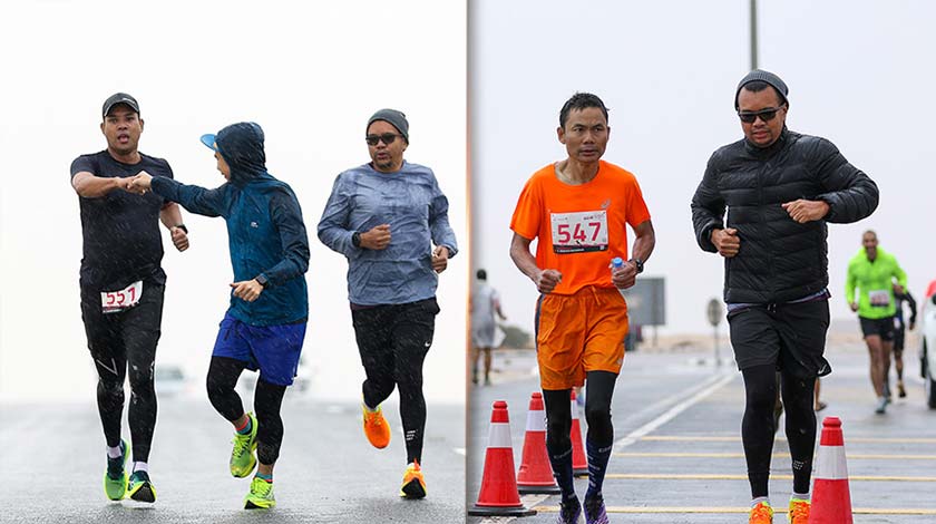 Proses transisi pelari dari satu sektor ke sektor seterusnya (Gambar: Wan Ahmad Tajuddin/ Malaysian Association of Qatar)