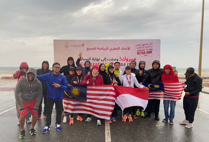 Peserta Malaysia yang berjaya menamatkan larian (Gambar:  Marlina Manaf)