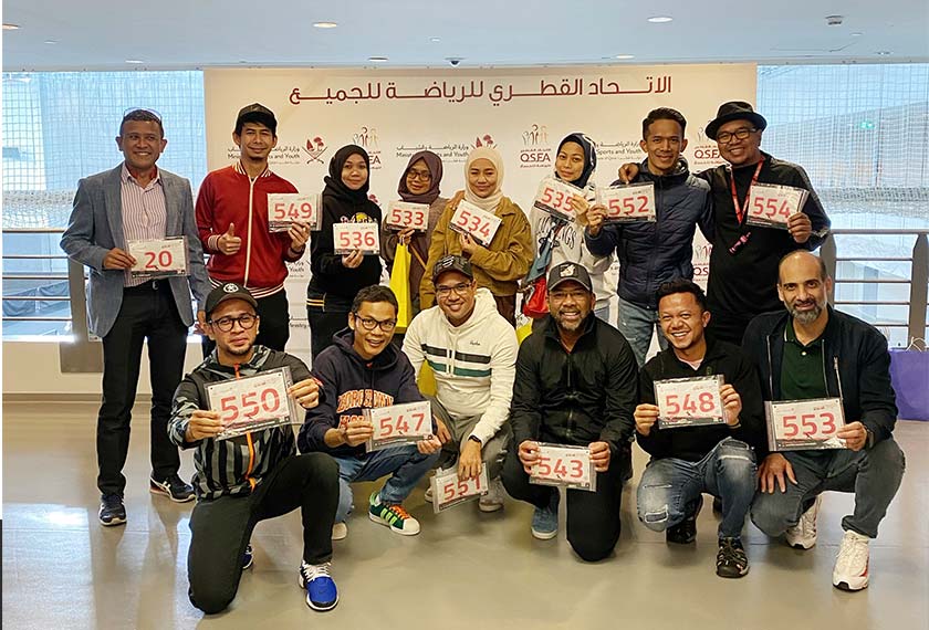 Pelari Malaysia di Qatar East to West Ultra Run 2022 / Gambar Marlina Manaf