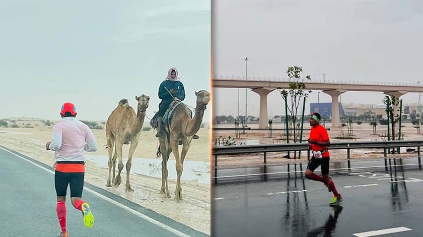 Pelari solo 90km Malaysia, Yusry Jusoh merentasi laluan dengan landskap padang pasir