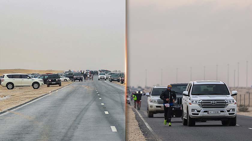 Kereta pasukan sokongan (Gambar: Wan Ahmad Tajuddin/ Malaysian Association of Qatar)