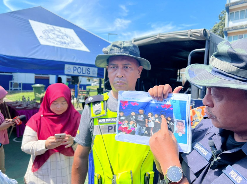 Hanyan menunjukkan gambar mangsa ketujuh yang ditemui pagi ini. - Foto Astro AWANI