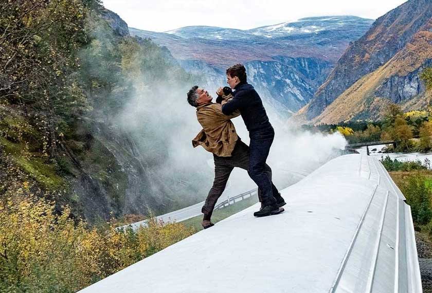 Esai Morales and Tom Cruise in Mission: Impossible Dead Reckoning - Part One - Paramount Pictures and Skydance.