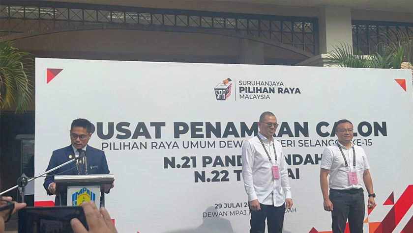 Dua calon untuk kerusi DUN Teratai. - Foto Astro AWANI